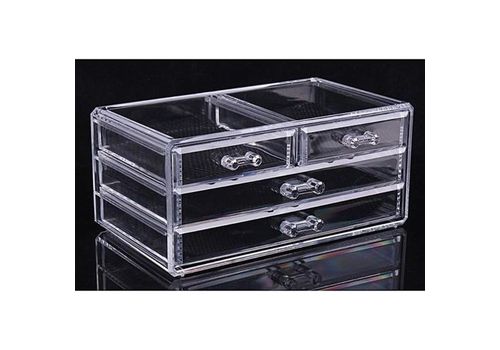 Boite Acrylique De Maquillage et Bijoux Avec 4 Tiroirs au meilleur prix au Maroc