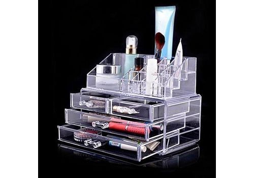 Boite Acrylique De Maquillage et Bijoux Avec 4 Tiroirs au meilleur prix au Maroc