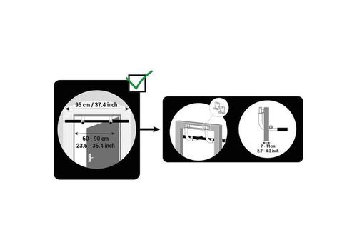 BARRE DE TRACTION MUSCULATION PULL UP BARS 500 au meilleur prix au Maroc