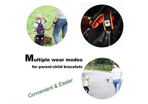 Bracelet de sécurité anti perte pour Bébé Enfants - 2,5m au meilleur prix au Maroc