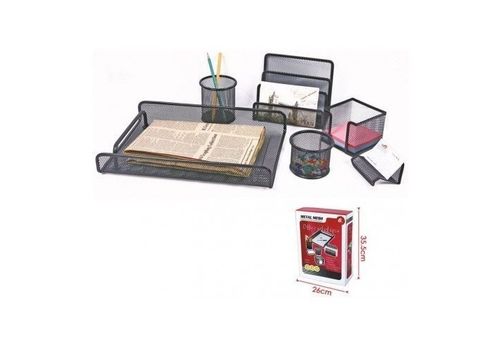 Ensemble des accessoires bureatique six pieces en metal au meilleur prix au Maroc