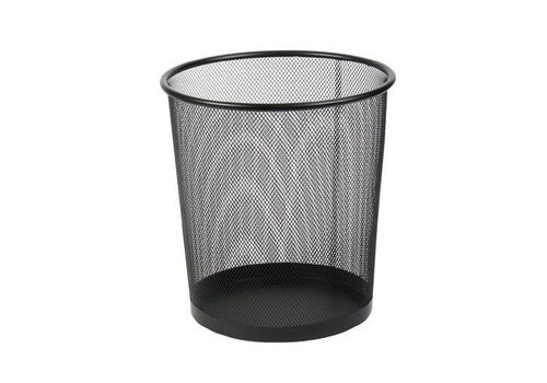 Corbeille métal à papier noir au meilleur prix au Maroc