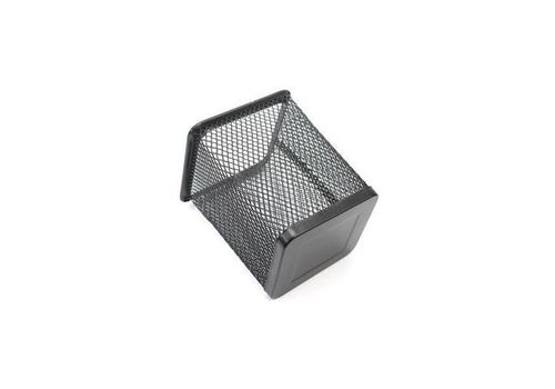 Lot de 4 Pots a crayon - porte stylo mini carré métal Noir au meilleur prix au Maroc