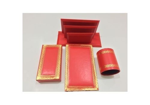 Ensemble décoration bureau rouge au meilleur prix au Maroc