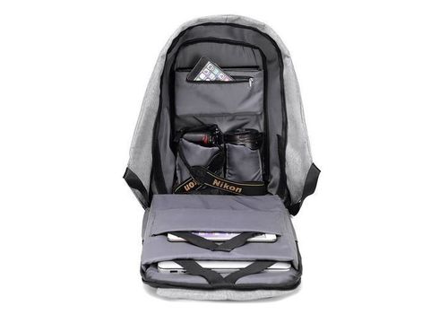 Sac à dos Anti Vol Multifonctions (à port USB) Gris au meilleur prix au Maroc