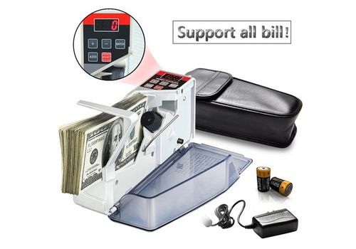 Mini Compteuse de billets portable Machine à comptage Équipement du Financier AC 100-240V - Détection Des Faux Billets au meilleur prix au Maroc