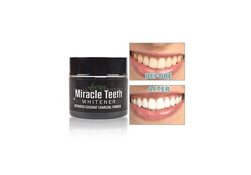 Miracle Te-eth Original Miracle: Blanchissant dents charbon actif en poudre biologique et naturel Miracle au meilleur prix au Maroc