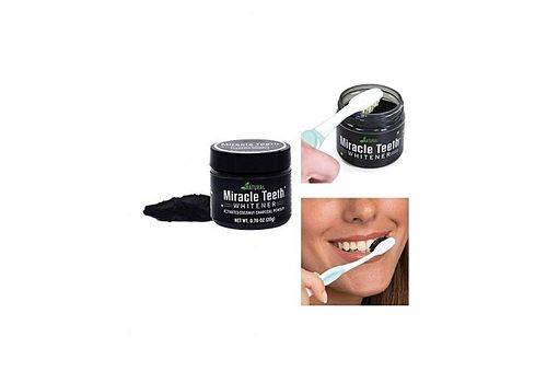 Miracle Te-eth Original Miracle: Blanchissant dents charbon actif en poudre biologique et naturel Miracle au meilleur prix au Maroc