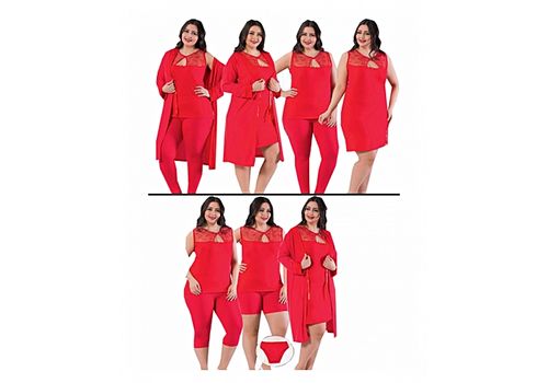 Jenika Pyjama HAREM SULTAN PYJAMAS set 7 pièces (GRANDES TAILLES) - Multi-Couleur au meilleur prix au Maroc