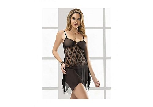 Primoda Chemise De Nuit + String - Noir au meilleur prix au Maroc