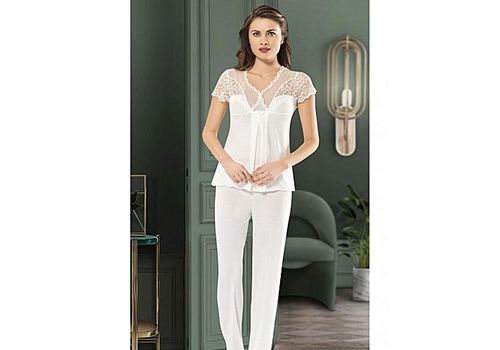 angel's story Ensemble de pyjama 2 pièce pour Femme - Blanc au meilleur prix au Maroc
