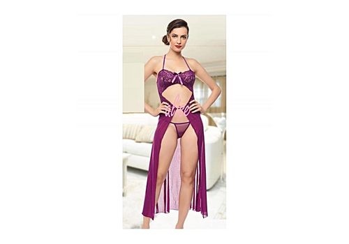 Ruselin Chemise De Nuit + String - Multi-Couleur au meilleur prix au Maroc