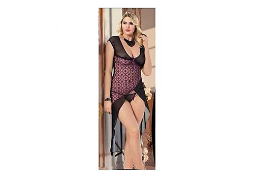 Ruselin Chemise De Nuit + String - Multi-Couleur au meilleur prix au Maroc
