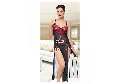 Ruselin Chemise De Nuit + String - Multi-Couleur au meilleur prix au Maroc