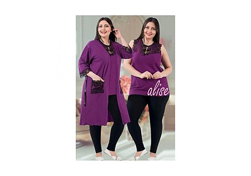 Jenika Pyjama de Nuit 3 pièce - Multi-Couleur au meilleur prix au Maroc