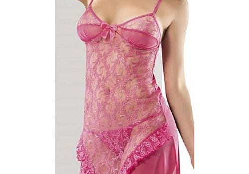 Primoda Chemise De Nuit + String - Rose au meilleur prix au Maroc