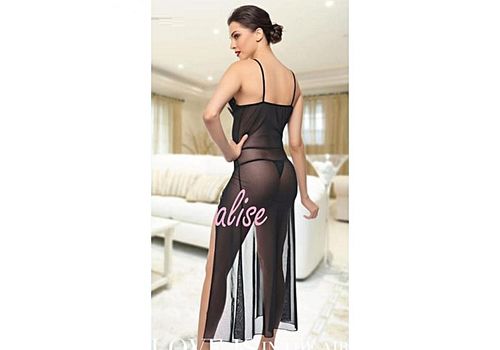 Ruselin Chemise De Nuit + String - Multi-Couleur au meilleur prix au Maroc