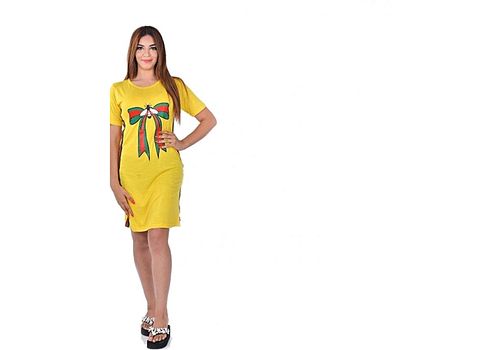 Robe Longues Ete - Jaune au meilleur prix au Maroc