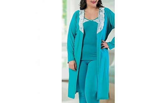 Jenika Pyjama de Nuit 3 pièce - Bleu Ciel au meilleur prix au Maroc