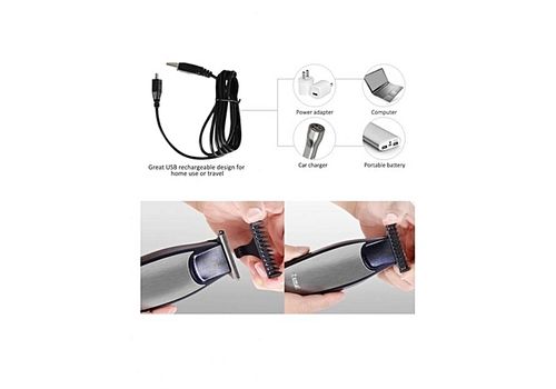 KEMEI Super Tondeuse Kemei KM - 5021 3 in 1 Rechargeable Tondeuse Rasoir Enfant Bébé Hommes Femmes avec USB au meilleur prix au Maroc