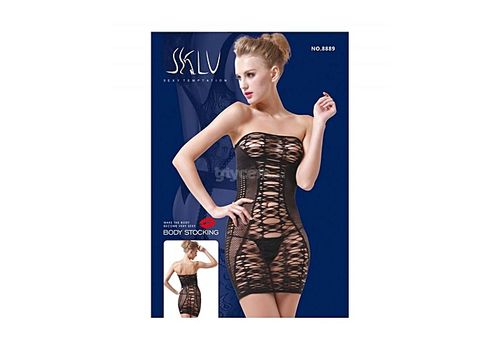 Bodystocking Noir Femmes Creux Sexy Lingerie Chemises de Nuit Siamois Bas Dentelle au meilleur prix au Maroc