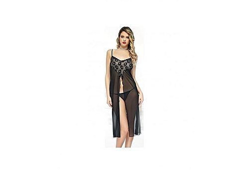 Passione lingerie Chemise De Nuit + String - Noir au meilleur prix au Maroc