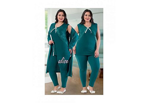 Jenika Pyjama de Nuit 3 pièce - Multi-Couleur au meilleur prix au Maroc