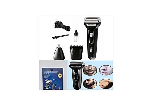 Nikai Tondeuse rechargeable rasoir et tondeuse -NK- 7107 Multifunction 3 EN 1: RASOIR TONDEUSE ET NETTOIE NEZ au meilleur prix au Maroc