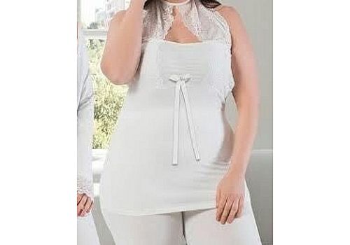 Jenika Pyjama de Nuit 3 pièce - Blanc au meilleur prix au Maroc