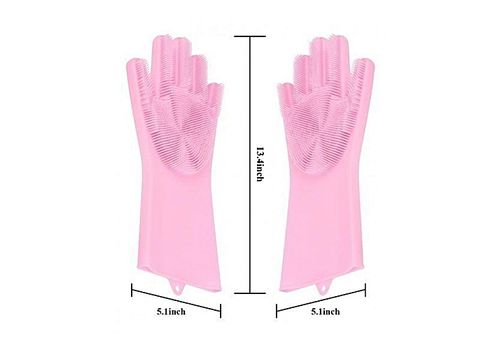 Gant vaisselle magique Nettoyant Gants D'Épurateur Brosse - Paire (2 pièces) au meilleur prix au Maroc