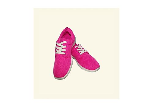 Chaussure Synapse Sneakers Basket - Rose Foncé et sa semelle Blanche contrastante Chic. au meilleur prix au Maroc