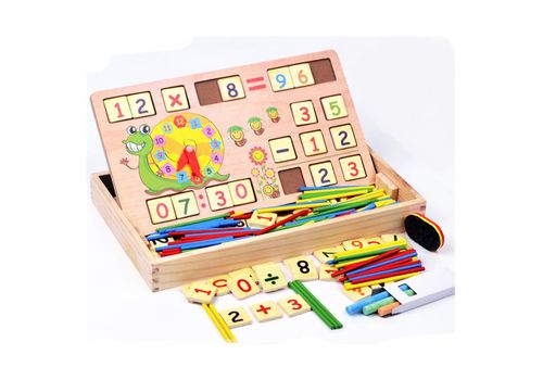 Cinq ensembles de colonne - Jeu de formes montessori au meilleur prix au Maroc