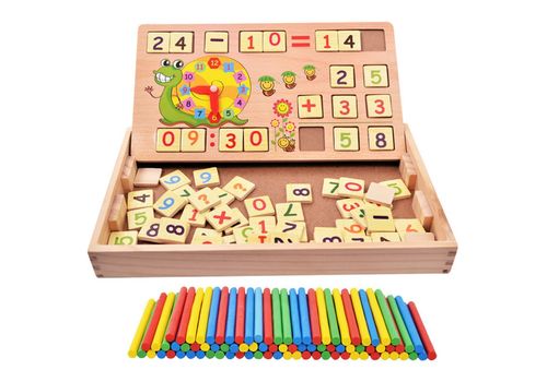 Cinq ensembles de colonne - Jeu de formes montessori au meilleur prix au Maroc