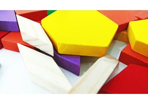 Tangrams Blocs en Bois Montessori Puzzles 130 Pièces au meilleur prix au Maroc