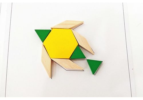 Tangrams Blocs en Bois Montessori Puzzles 130 Pièces au meilleur prix au Maroc