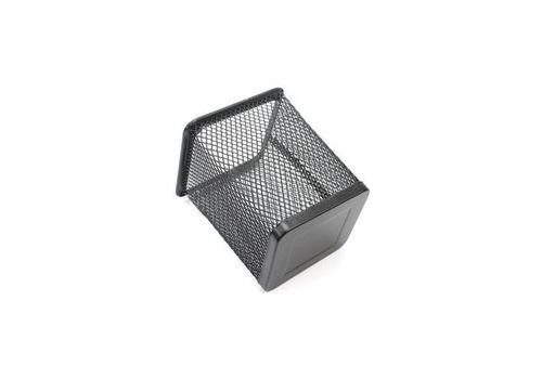 Pot a crayon - porte stylo mini carré métal Noir au meilleur prix au Maroc