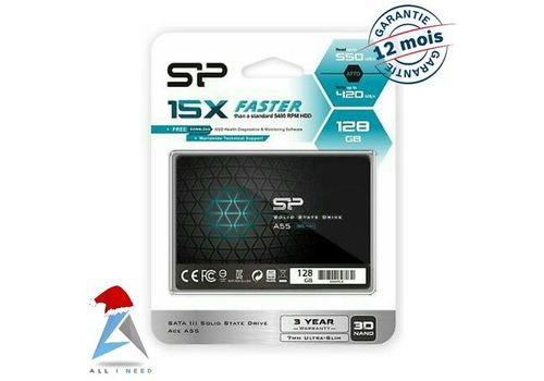 SSD Silicon Power HDD - disque dur interne 2,5" - 128 Go - interface SATA III 6Gb/S au meilleur prix au Maroc