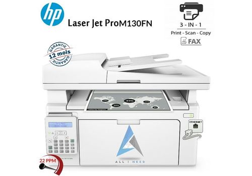 HP LASERJET PRO MFP M130FN MULTIFONCTTION LASERJET MONOCHROME au meilleur prix au Maroc