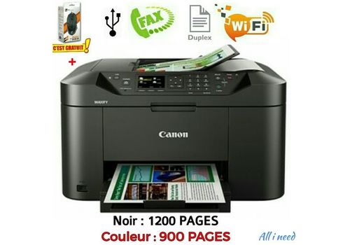 CANON MULTIFONCTION COULEUR WIFI FAX RECTO-VERSO AUTOMATIQUE JET D'ENCRE 4EN1 MAXIFY MB2040 au meilleur prix au Maroc
