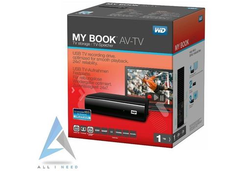 Enregistreure TV - My Book AV-TV Disque dur 1 To externe  3,5" USB 3.0/USB 2.0 au meilleur prix au Maroc