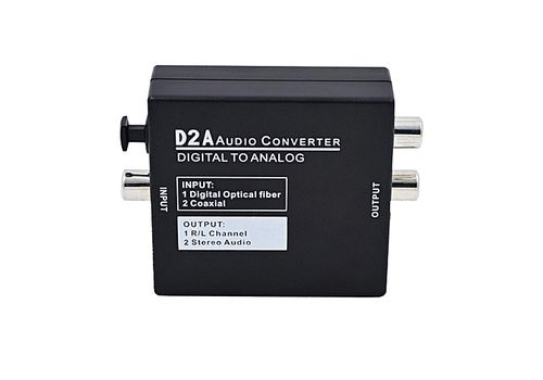 Convertisseur Audio Numérique Vers Analogique Adaptateur Toslink RCA L / R au meilleur prix au Maroc