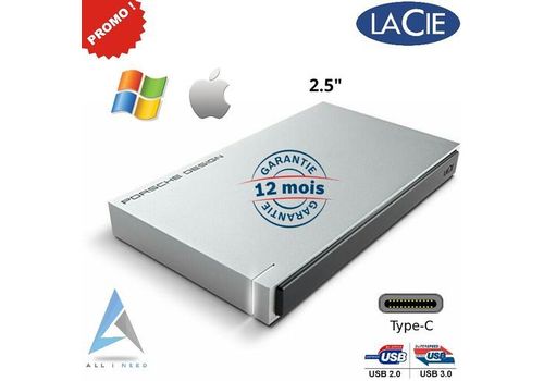 HDD Externe en Aluminium 1To PorSche Design au meilleur prix au Maroc
