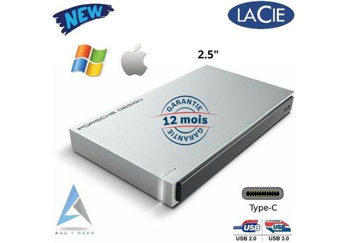 Disque Dur Porsche Design 1To USB 3.0 / Type C au meilleur prix au Maroc