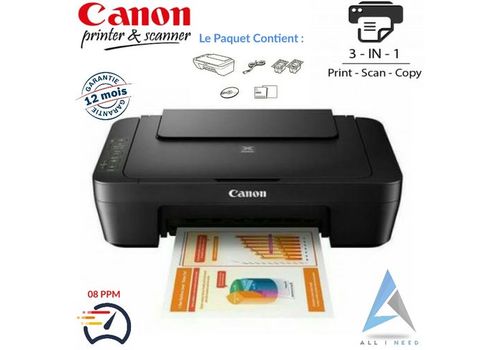CANON IMPRIMANTE JET D'ENCRE 3 EN 1 COULEUR SCAN COPIE PRINT au meilleur prix au Maroc