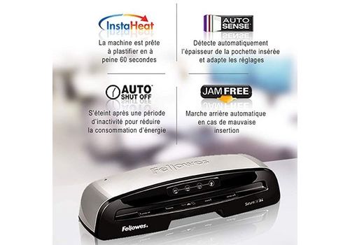 Plastifieuse Fellowes Saturn 3i A4 au meilleur prix au Maroc