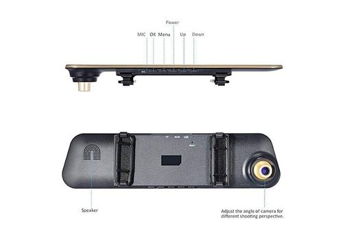 Rétroviseur Caméra Dual Lens FULL HD 1080p + Night Vision au meilleur prix au Maroc