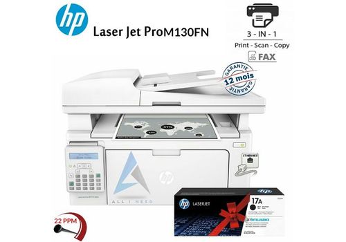 HP LASERJET PRO M130FN ALL IN ONE PLUS TONER ORIGINAL OFFERT au meilleur prix au Maroc