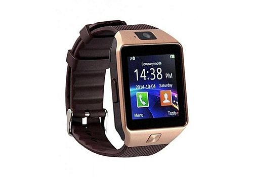 Smart Montre Connectée Bluetooth & écran tactile & carte SIM - Marron au meilleur prix au Maroc