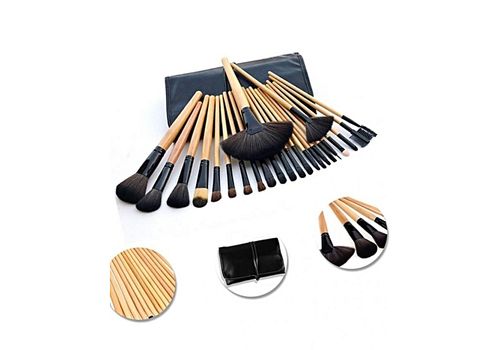 Pack 24 Pinceaux pour maquillage + Pochette au meilleur prix au Maroc