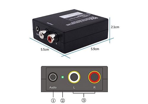 Coaxial ou toslink convertisseur audio numérique / analogique au meilleur prix au Maroc